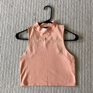 Peach crop top